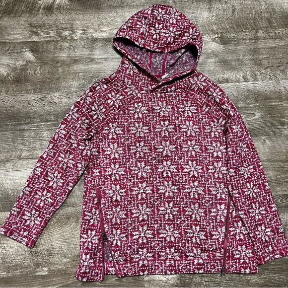Talbots Fleece Snowflake Sweatshirt Size Medium - Picture 1 of 9